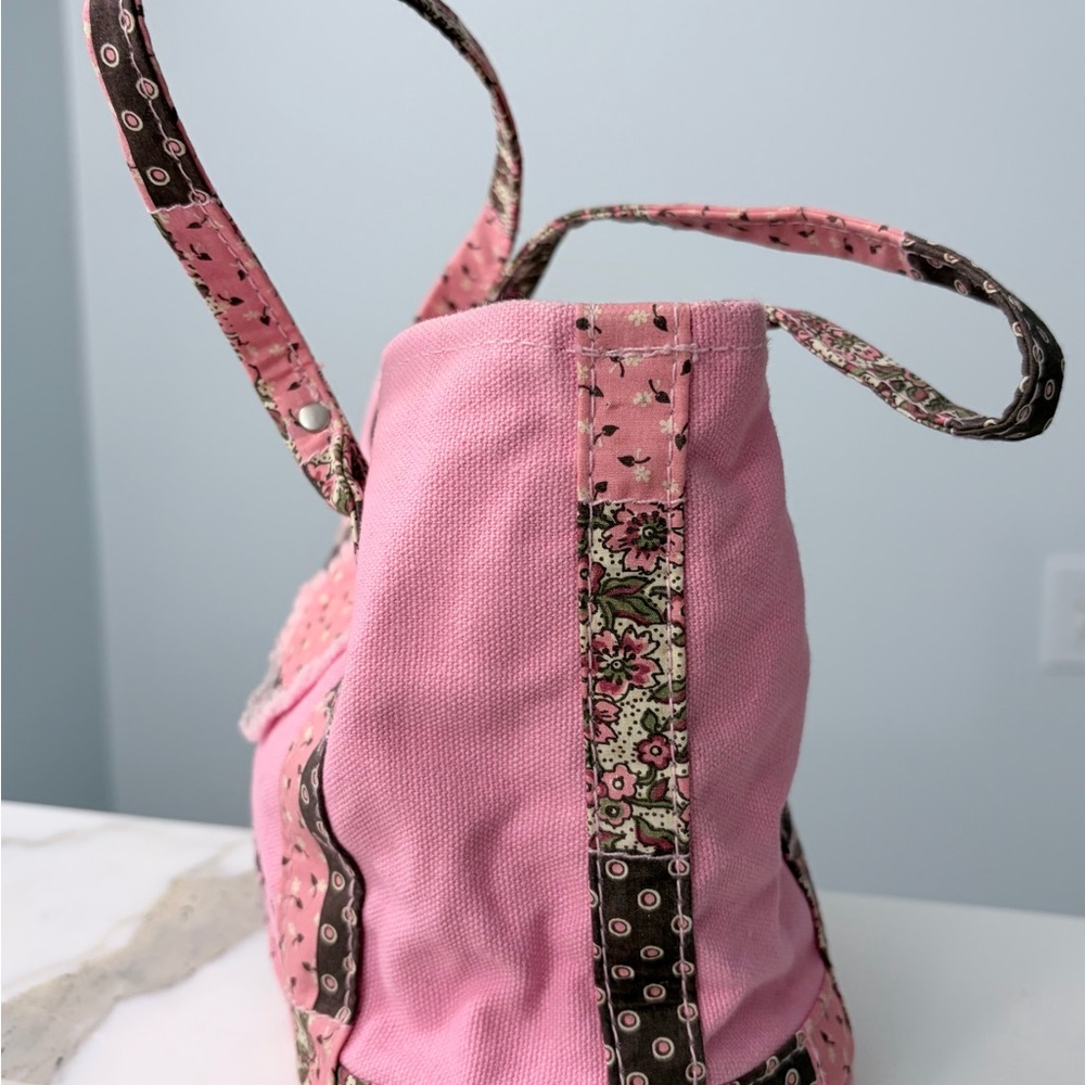 Life Is Good Pink Heart mini Canvas Tote - Picture 3 of 7
